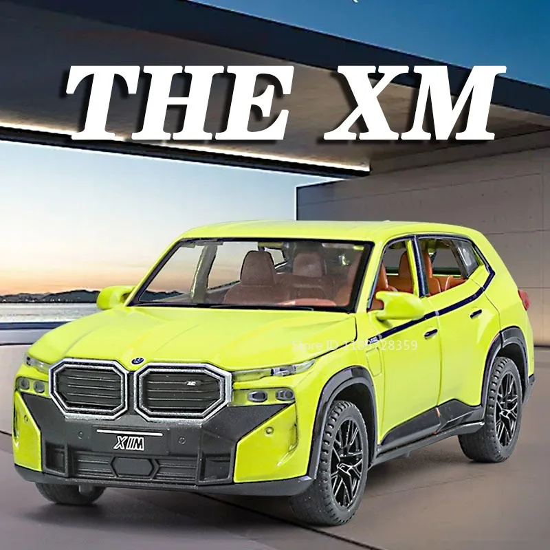 

1:32 Scale XM X5 Miniature Car Toy Models Alloy Diecast Sound Light Door Opened Pull Back Decoration Vehicles for Children Gifts