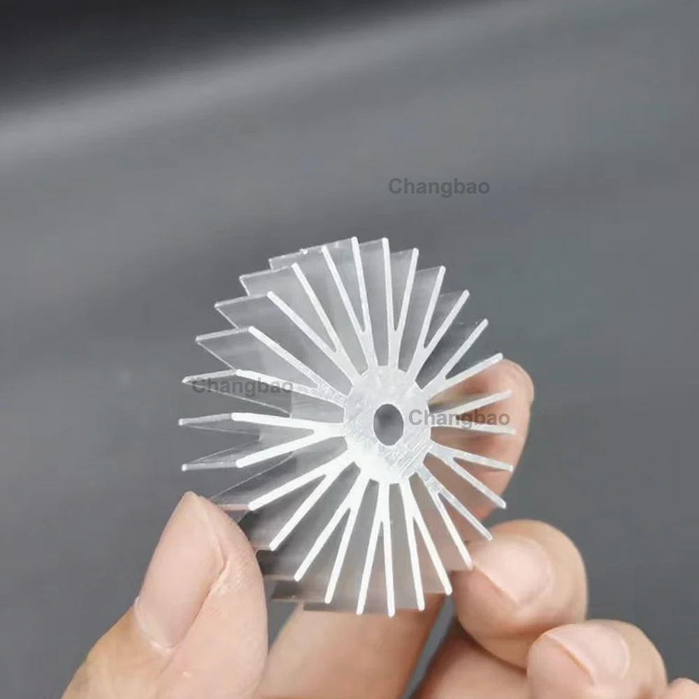 Diameter 45mm LED Radiator 3W SMD Plastik Bulb Light Heatsink