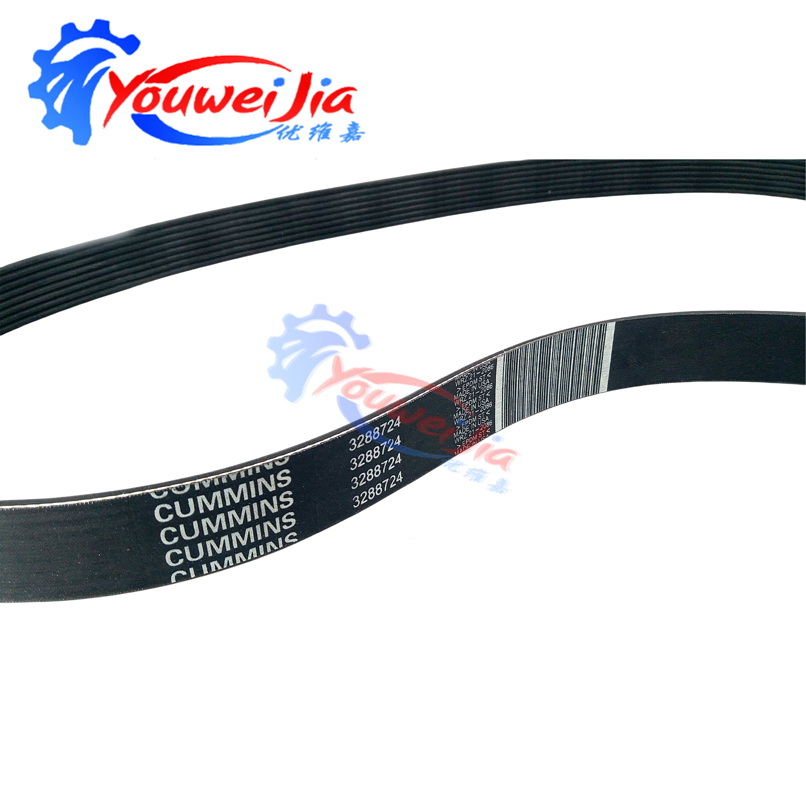 1PC New 3288724 for Cummins 8pk1395 Engine excavator fan belt 8pk1397