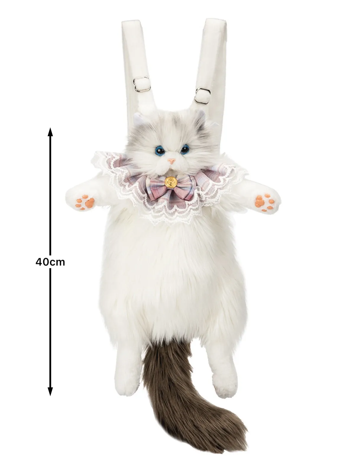 Cute Simulation Ragdoll Cat Designer Backpack Women Kawaii Soft Plush Trendy Backpack Purse For Girls Woman School Bag Gift