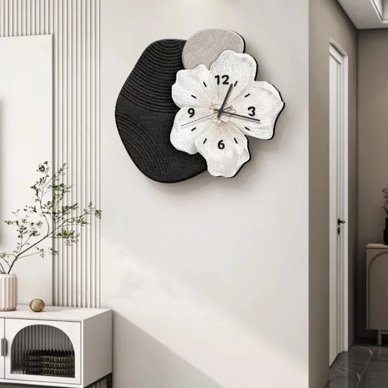 Modern Aesthetic Wall Clocks Luxury Fashion Xenomorph Chinese Style Clock Wall Living Room Vintage Reloj De Pared Home Decor