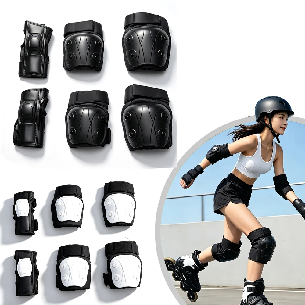 STAWHO Adult & Kids & Youth Knee Pads Elbow Pads and Wrist Guards for Inline Skating, Roller Skating, Skateboarding, Scootering