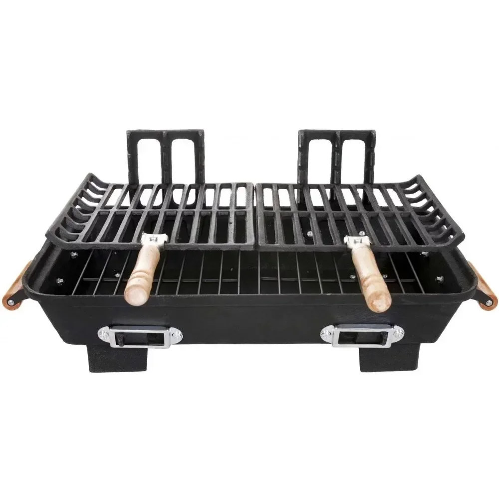 

For Marsh Allen Cast Iron Hibachi Tabletop Charcoal BBQ Grill