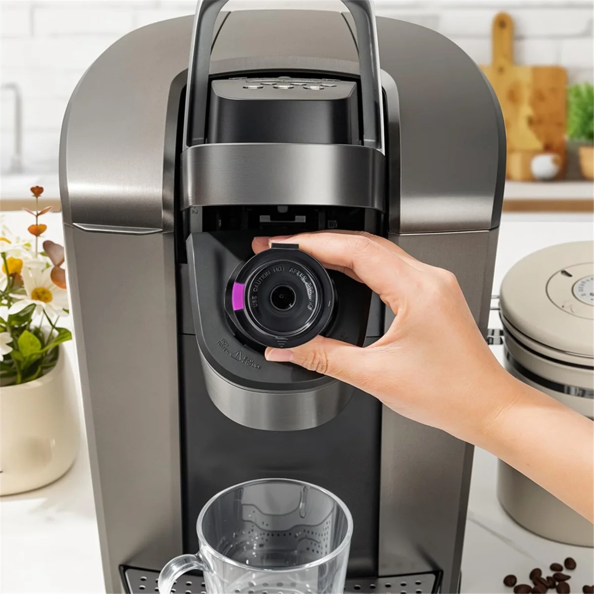 AA98 Reusable K Cups for K Mini, K Elite, K Classic, K Compact, K Latte, K Select and All 2.0 & 1.0 Coffee Makers 2PCS