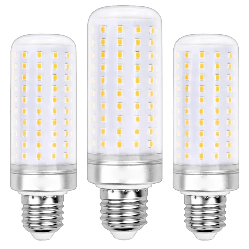 

E27 LED Light Bulbs,3 Pcs 3000K Warm White Incandescent Bulbs 15W LED Corn Light Home Lighting Pack