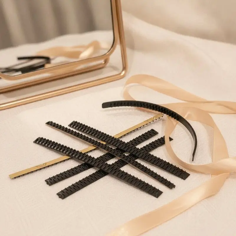 5 Stück Rutschfeste Silikon-Stirnbänder mit Selbstklebender Rückseite, DIY-Haarstyling-Zubehör für Bühnenauftritte – Detail 19