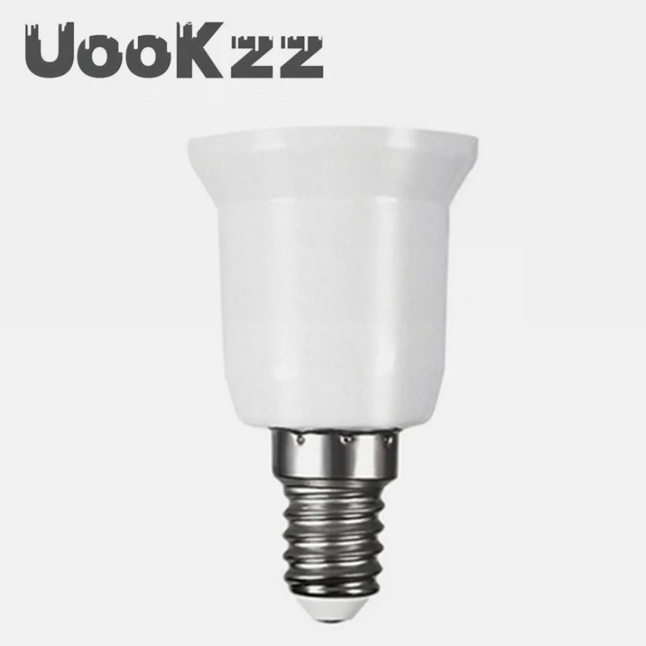 UooKzz E14 To E27 Adapter Conversion Socket Fireproof Plastic Converter High Quality Material Socket Bulb Adapter Lamp Holder