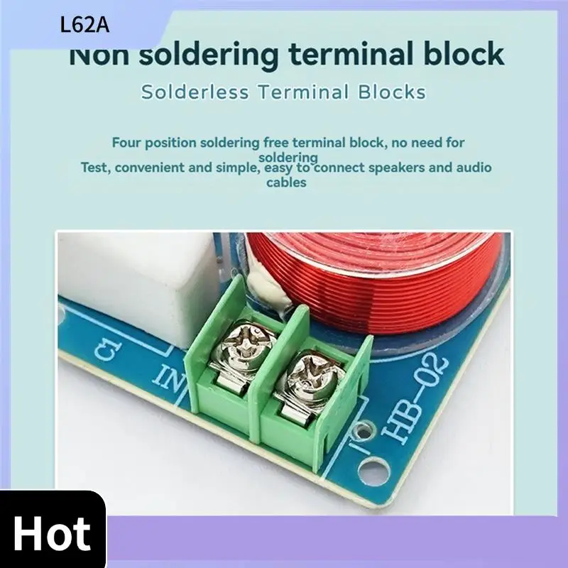 L62A 2X LCR Notch Filter Adjustable Hifi Audio Trapper Filter For 4-8Ω 6.5-Inch Full-Range Speaker LCR Notch Filter