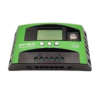 12V 24V Auto MPPT Solar Charge Controller 30A 40A 60A 100A Load Timing Switch Solar Panel PV Regulator LCD Display 5V Dual USB
