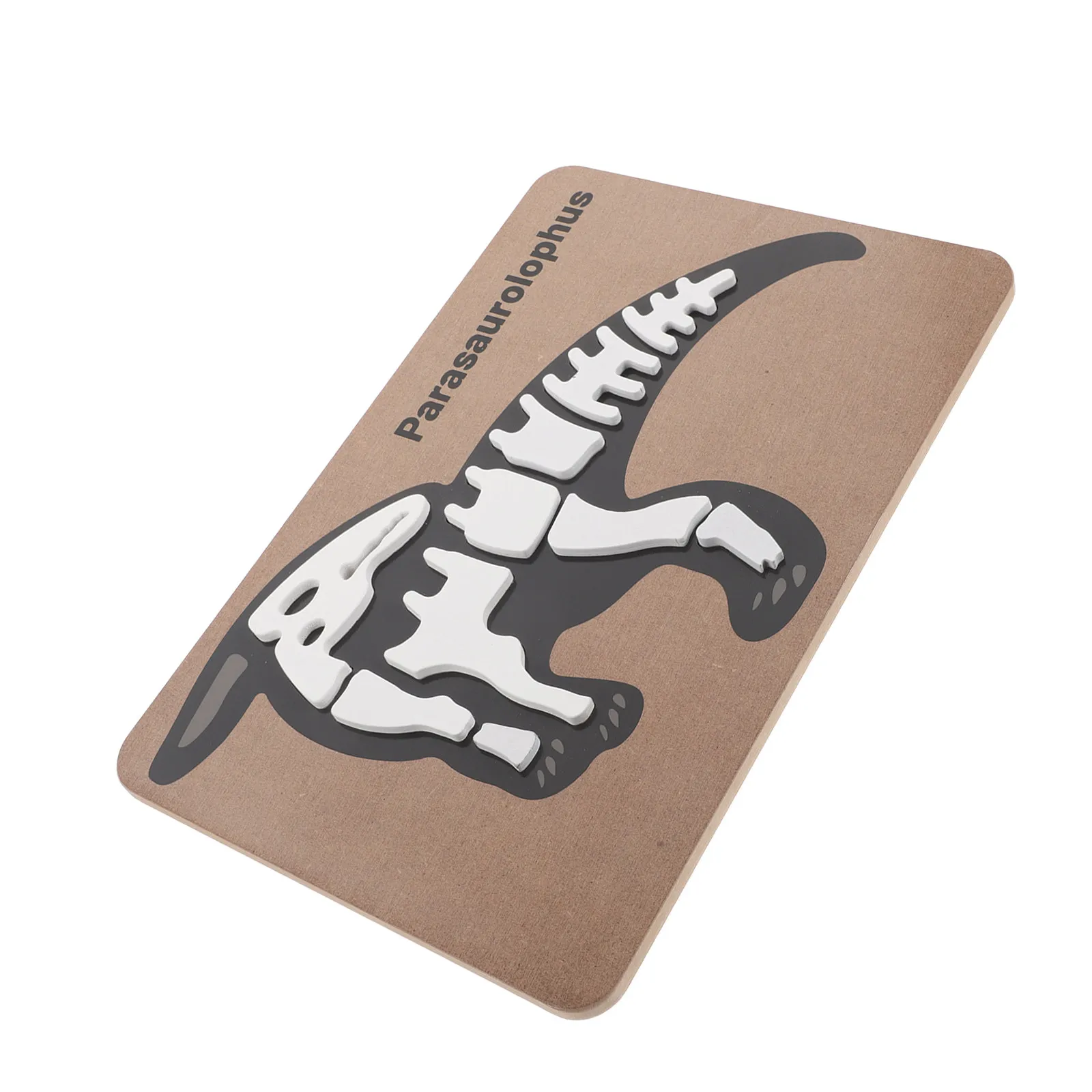 

Wooden Dinosaur Puzzle Stegosaurus 3D Assemble Cognitive Puzzle for Toddlers Ages 1-3 Sensory Table Educational Dinosaur Crafts