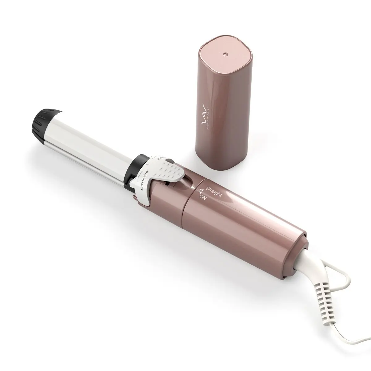 

2 in 1 Hair Straightener and Curler, Ceramic Flat Iron 1 Inch, Instant Heat Up to 400°F, Dual Voltage Mini Travel Size