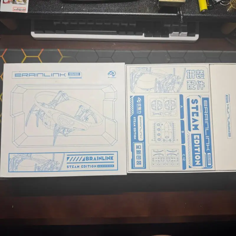 Brainlink SE Mind Control Spider Robot EEG Meditation Tracker Attention TrainingSTEAM Kit Brainlink Toys APP Games للأطفال