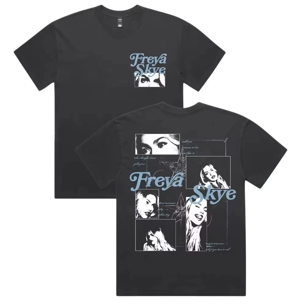 Freya Skye 2026 Stars Align Tour Merchandise, bequemes und atmungsaktives Streetwear-T-Shirt für Herren, bequemes T-Shirt für Damen und Herren – Detail 3