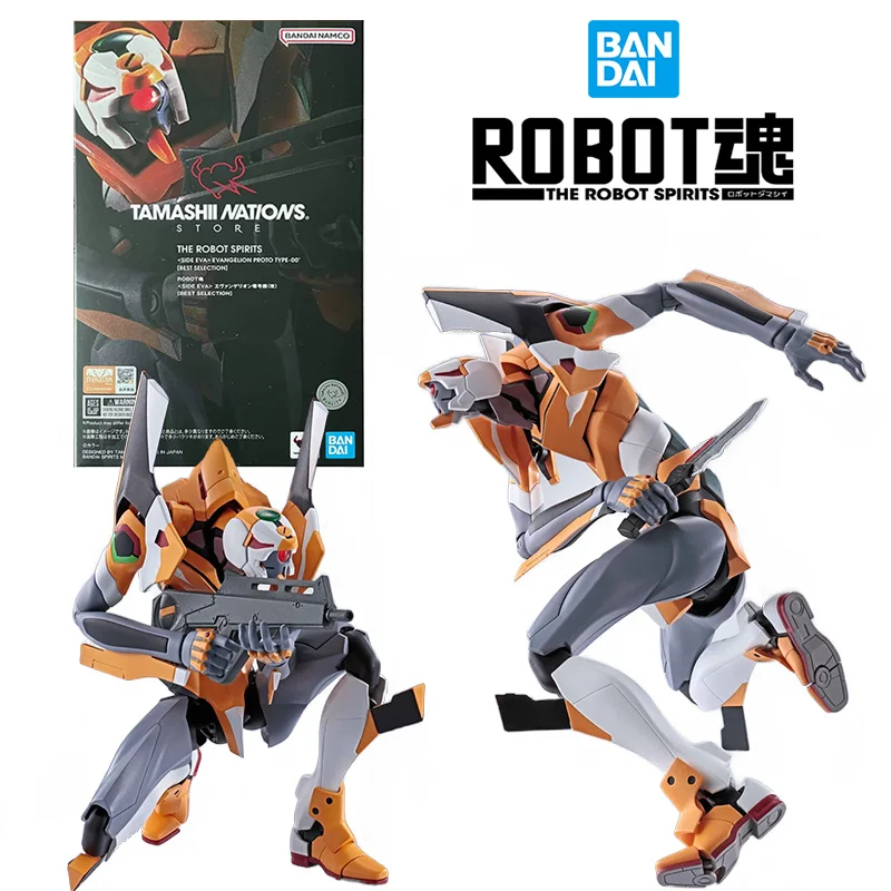 Bandai The Robot Spirits Evangelion 00 Proto Type (Modified) Best Selection Original Action Figure Model Toy Gift Collection