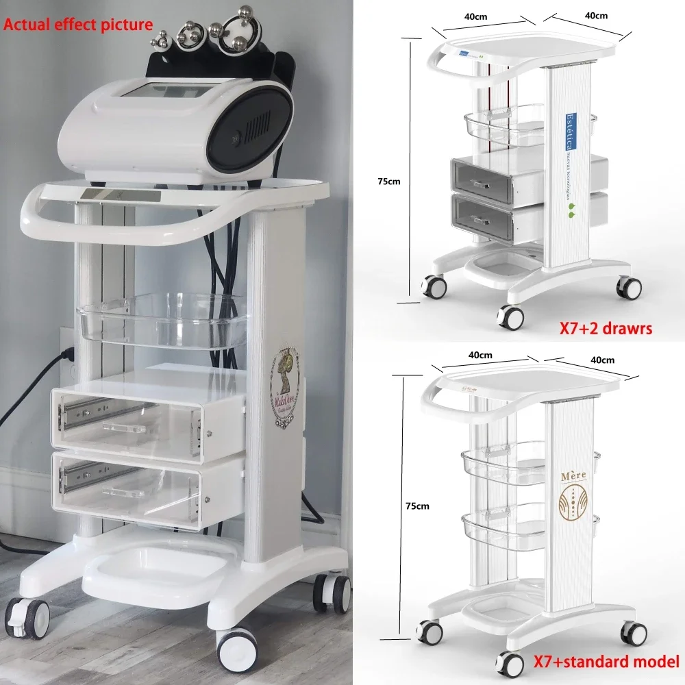 Professional Beauty facial aesthetic trolley laser cavitation machine Trolley Beauty Machine Tray Roll Spa trolley cart