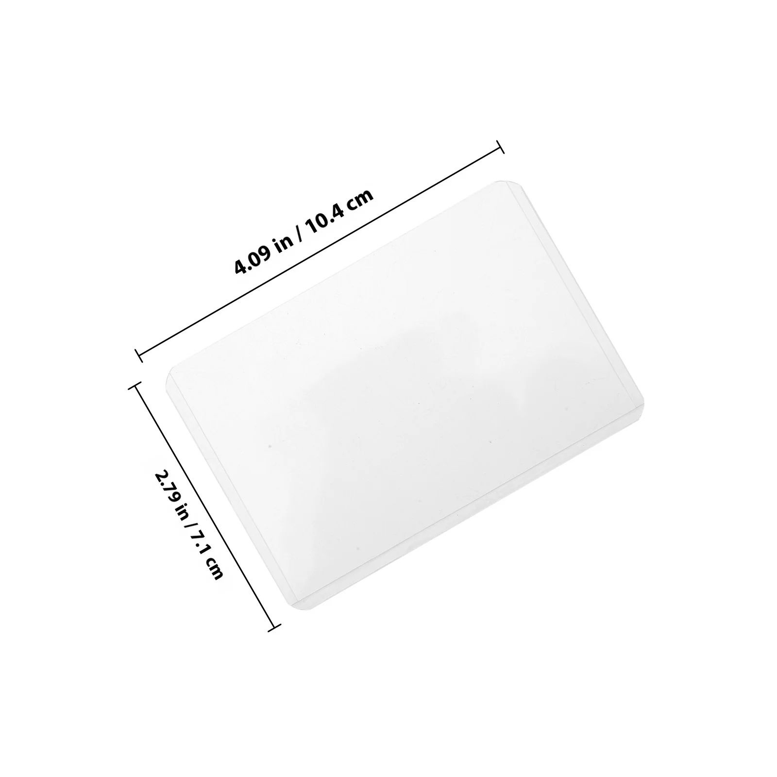 25Pcs PVC Clear Card Sleeves Hard Plastic Protective Covers for Football Cards Bank Card Holders Postcards Holder