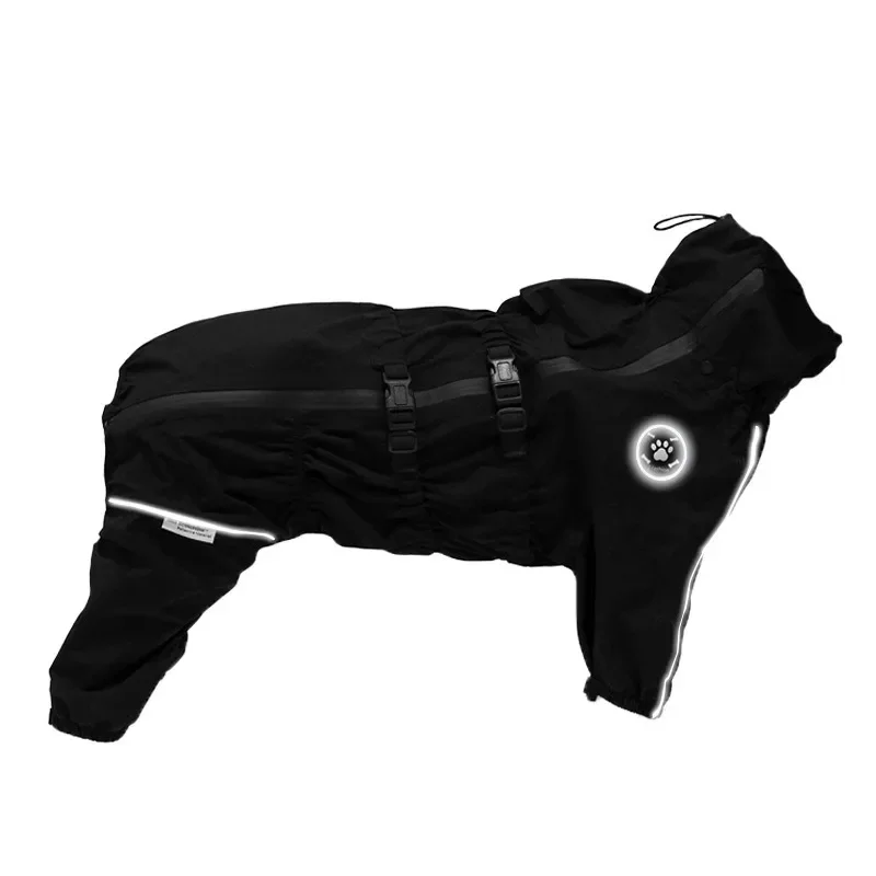 medium and large dog poncho edge herding golden retriever big dog four feet waterproof outdoor breathable charge clothes