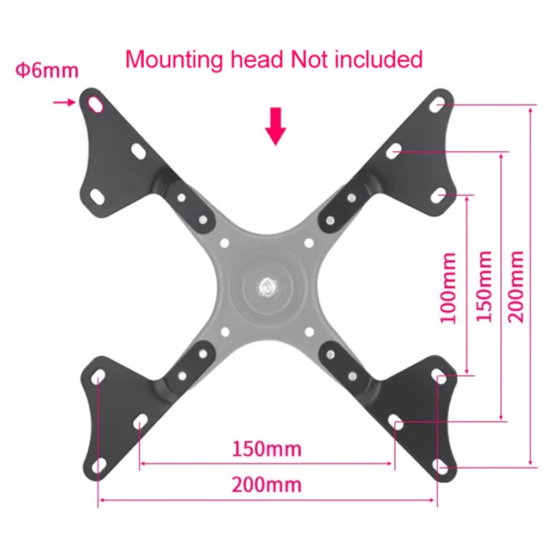 Adapter VESA 200x200mm do przedłużenia uchwytu na Monitor akcesoria części