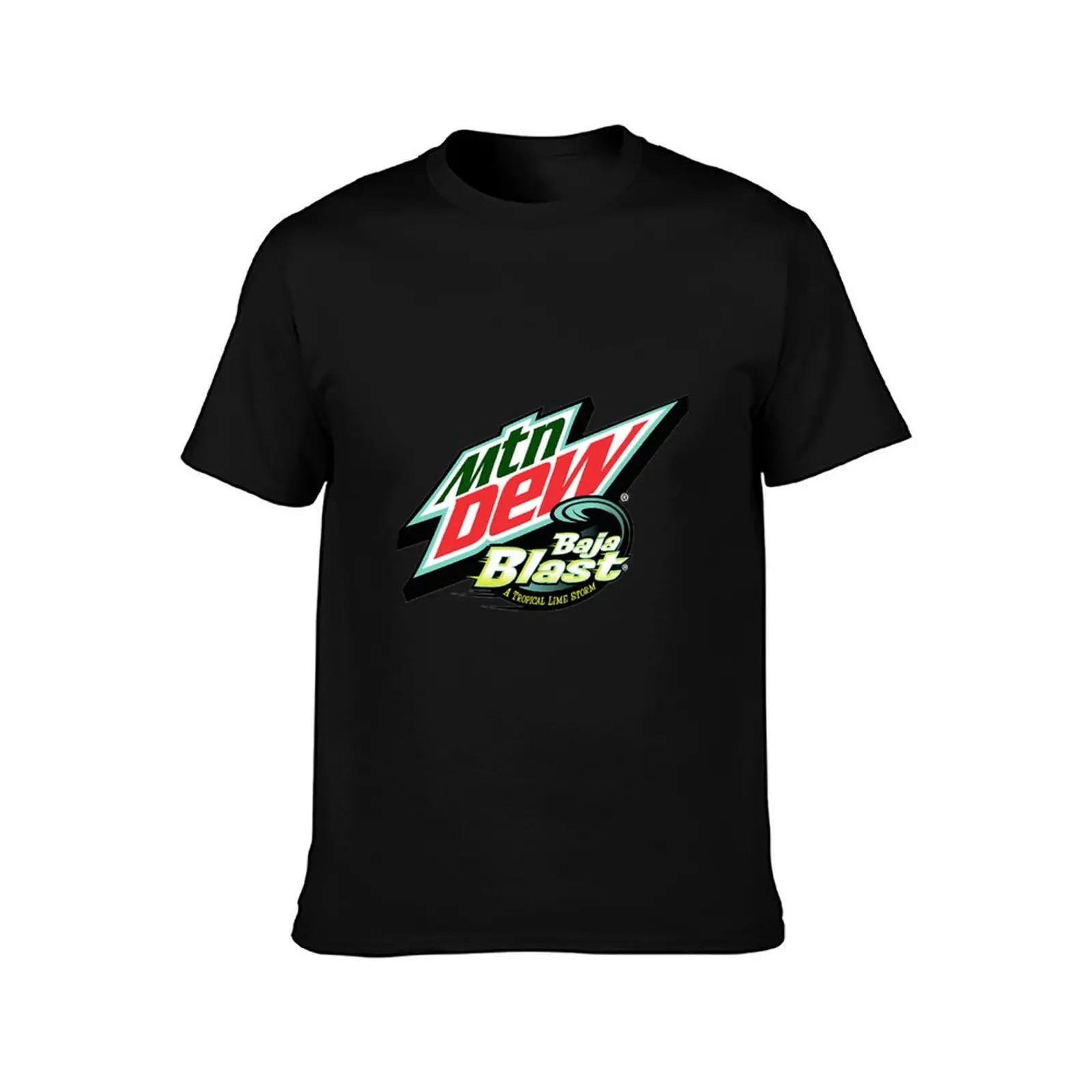 Baja Blast T-Shirt, Summer Casual Cotton Tee, Oversized Streetwear Tops, Vintage Graphic Print, Loose Fit Short Sleeve
