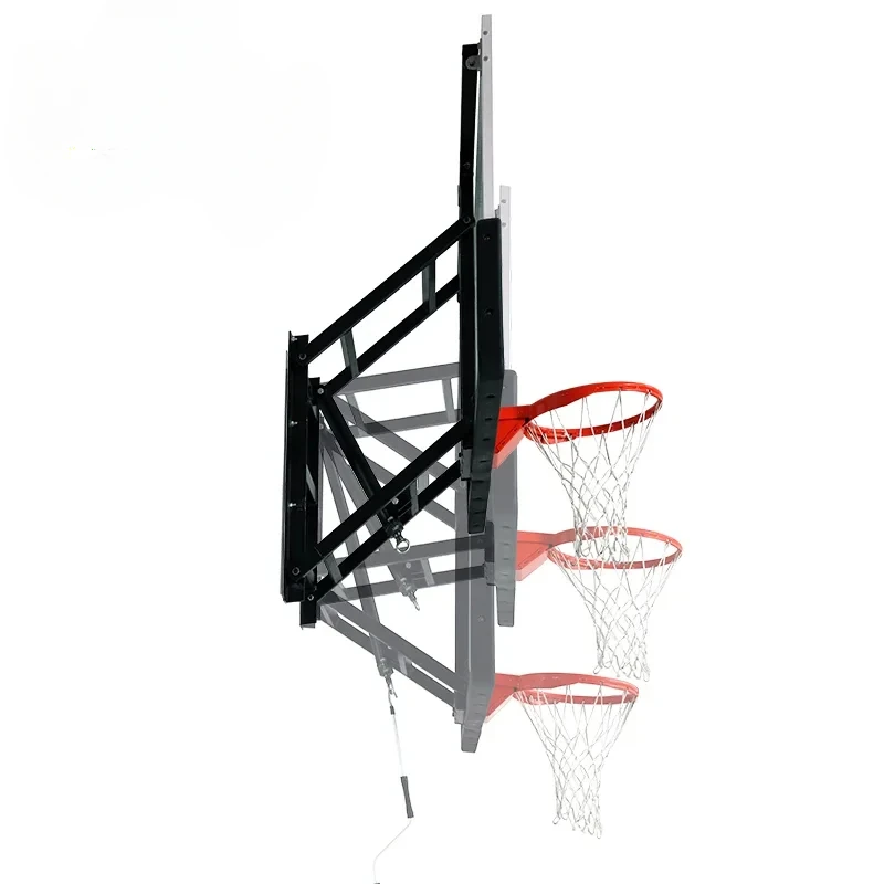 Wholesale Basketball Equipment Wall Mounted Height Adjustable Basketball Hoop Basketball Goal