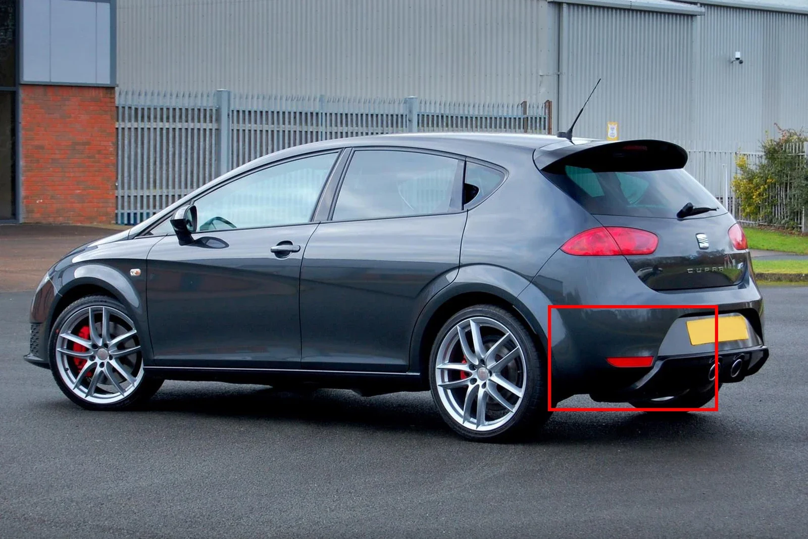 Left Passenger Side Rear Bumper Reflector Red Lens For Seat Leon FR Cupra 05-12