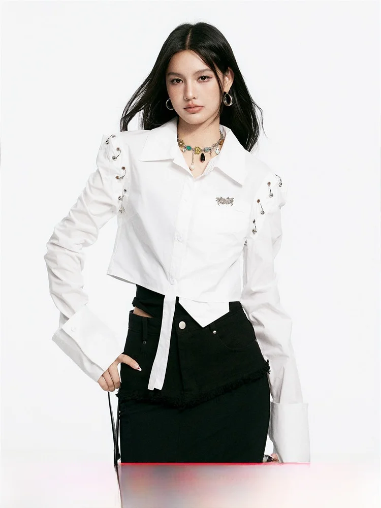 

Chill Zoe Design ort Sve Slim Fit Long Sve Women's irt Faionable Summer Thin Cotton Commute Sle Regular Length