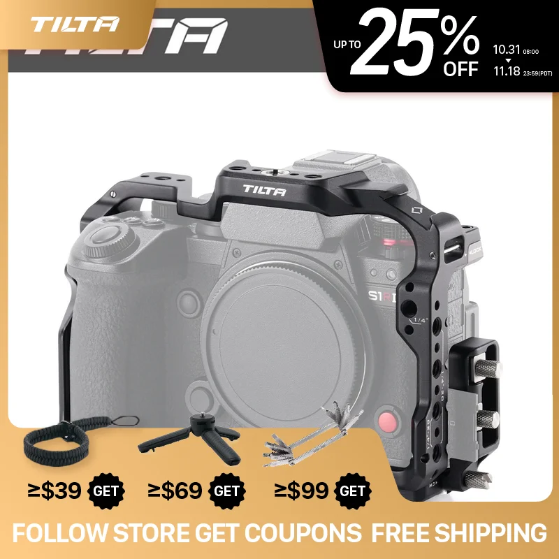 Klatka operatorska TILTA S1R II do Panasonic S1R II Lumix S1R II S5 II S5 IIX G9 II, pełna klatka na aparat, akcesorium TA-T80-FCC — zdjęcie produktu 1
