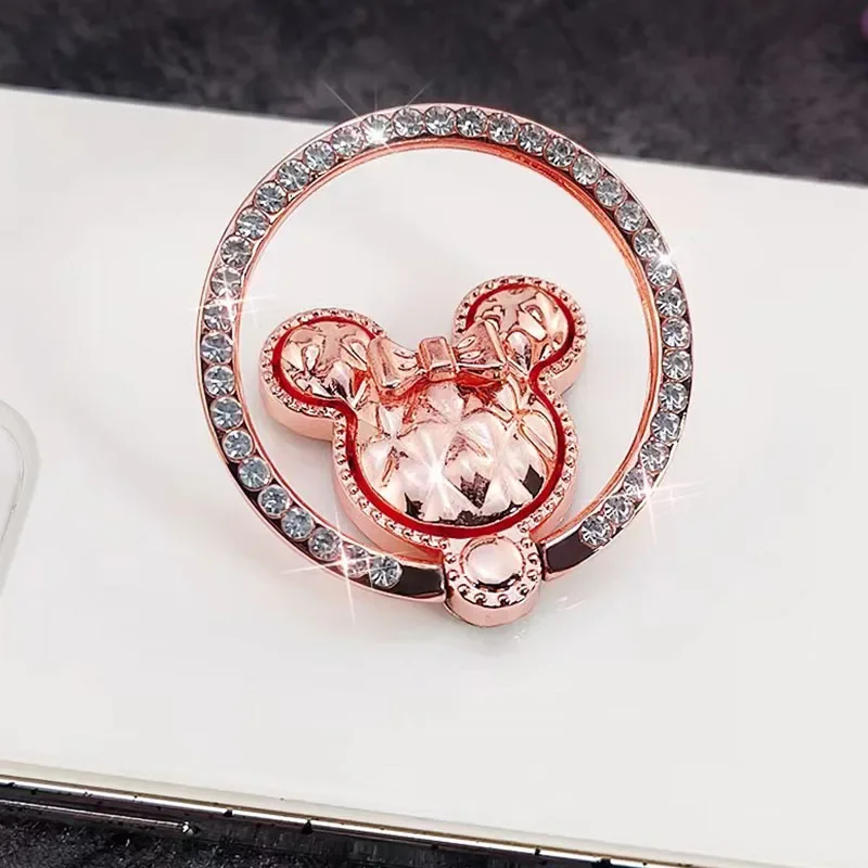 Creatieve Decoratie Mode Metaal Ingelegd Diamant 360 ° Rotatie Multi-Functionele Luie Telefoonhouder