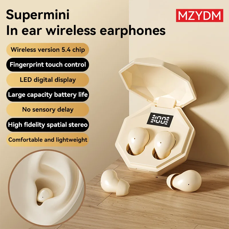 

MZYDM Wireless Bluetooth Earphones 5.3 TWS Earphones In Ear Earbuds Noise Reduction Sports Headphones Waterproof In Ear Headset