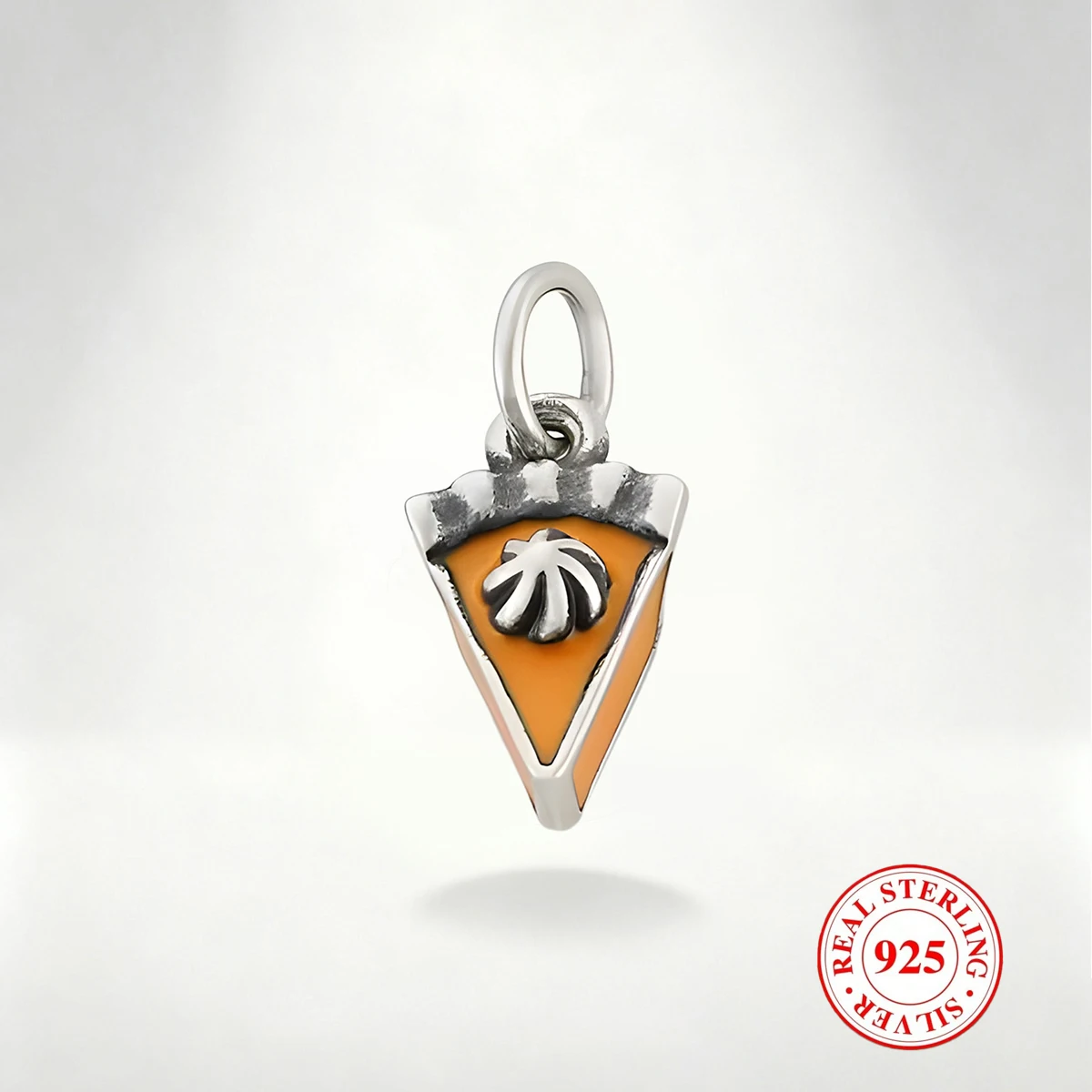 

1 шт. подвеска-торт из чистого серебра S925, изысканный и красочный кулон «сделай сам», подходит для украшений ожерелья и браслета «сделай сам»