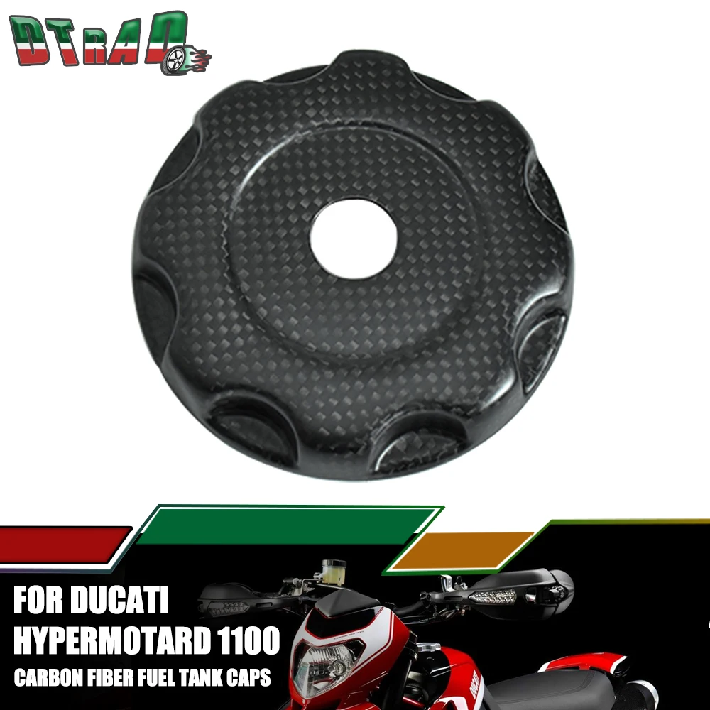 For DUCATI Hypermotard 1100 796 Hyperstrada 939 821 SP EVO Carbon Fiber Fuel Tank Cap Gas Oil Protection Motorcycle Accessories