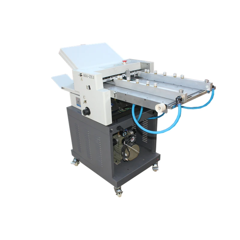 For Super A3 A4 A5 Air Suction Pneumatic Automatic Paper Folding Machine ZY384 With 4 Folding Plate