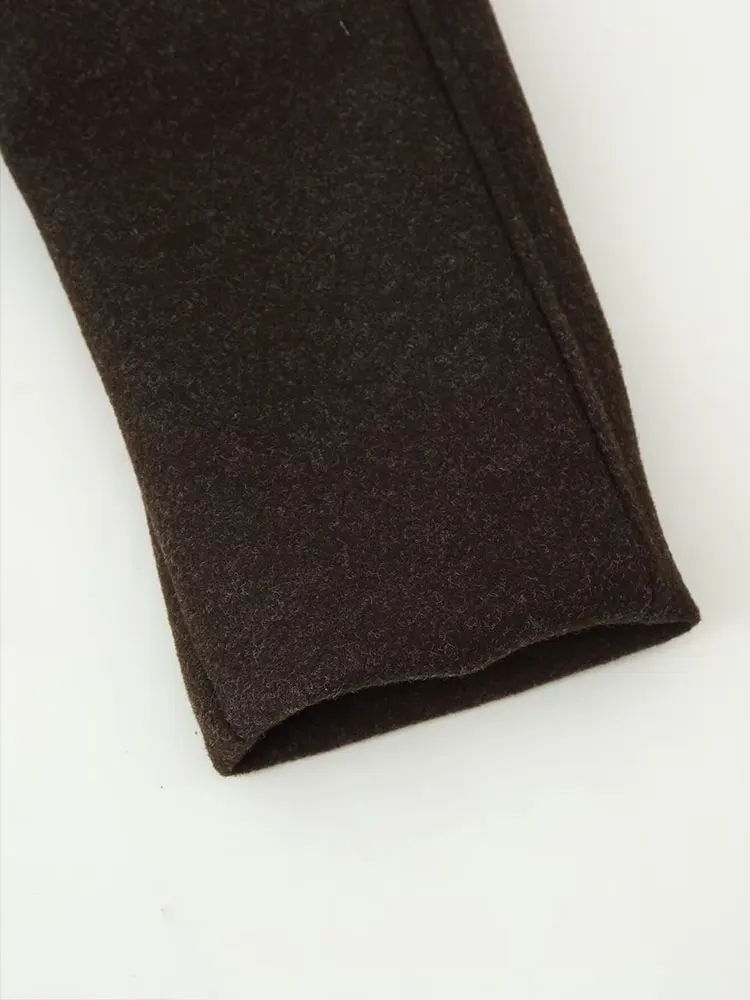 معطف فضفاض للنساء من NLZGMSJ موضة شتاء 2025 معطف شتوي مزدوج الصدر دافئ بأكمام طويلة سترة متوسطة الطول ملابس خارجية نسائية Y2K