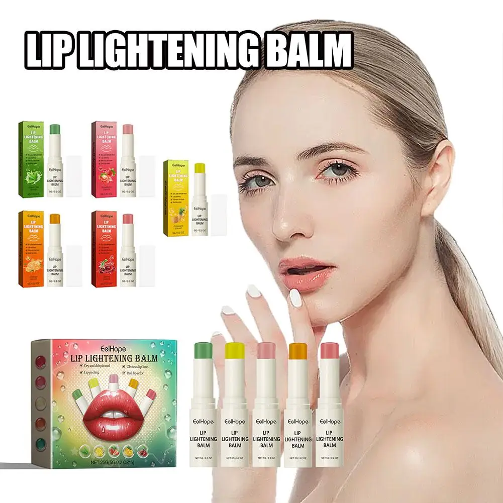 

5 Colors Lip Balm Moisturing Lip Balm Anti-cracking Long Natural Korean Lipstick Lip Lipbalm Nourish Lasting Balm Cosmetic G4u4