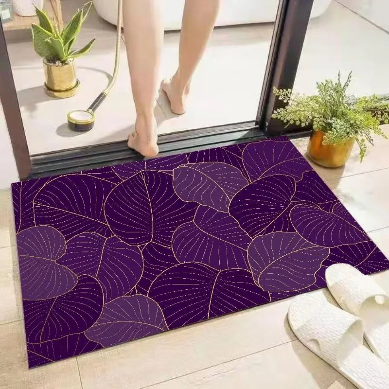 

Bathroom diatom mud water absorption non-slip quick-drying floor mat household bathroom door carpet toilet floor mat
