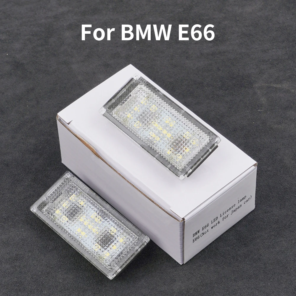 

For BMW E66 E65 7 Series 4D Car Tail License Plate Light 12V 18SMD LED Lamp Bulb 2pcs 2001 2002 2003 2004 2005 2006 2007 2008