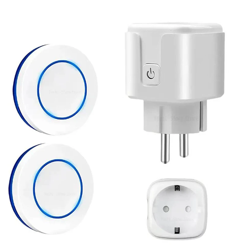 

433 МГц Радиочастотный беспроводной пульт дистанционного управления, умный переключатель, электрические розетки, 220 В, 15 А, одинарная вилка и передатчик для бытовой техники, светодиодная