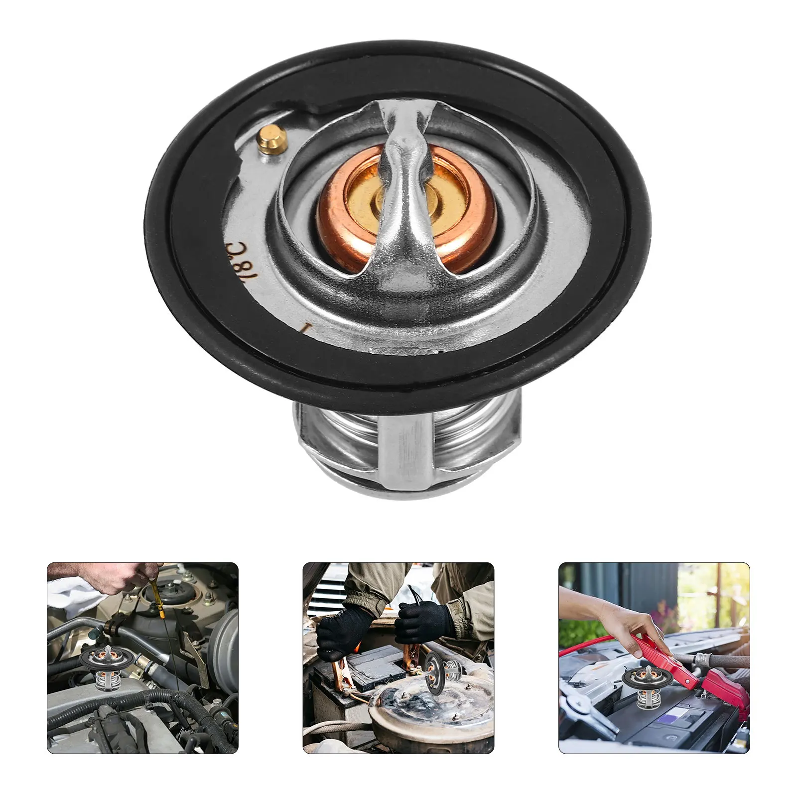 

Metal Car Thermostat Replacement Engine Accessory Vehicle Cooling Water Thermostat Efficient Control for Faster and