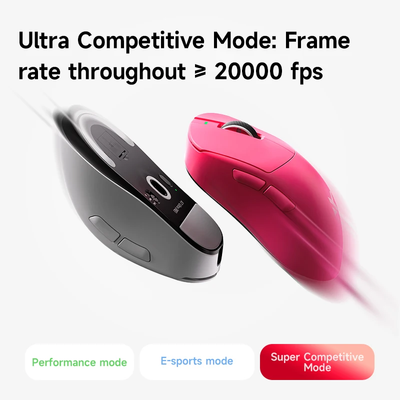 MCHOSE A7 Ultra RE 무선 e스포츠 게이밍 마우스 무선/유선 듀얼 8K 폴링 42,000 DPI PAW3950 e스포츠용 광학 센서