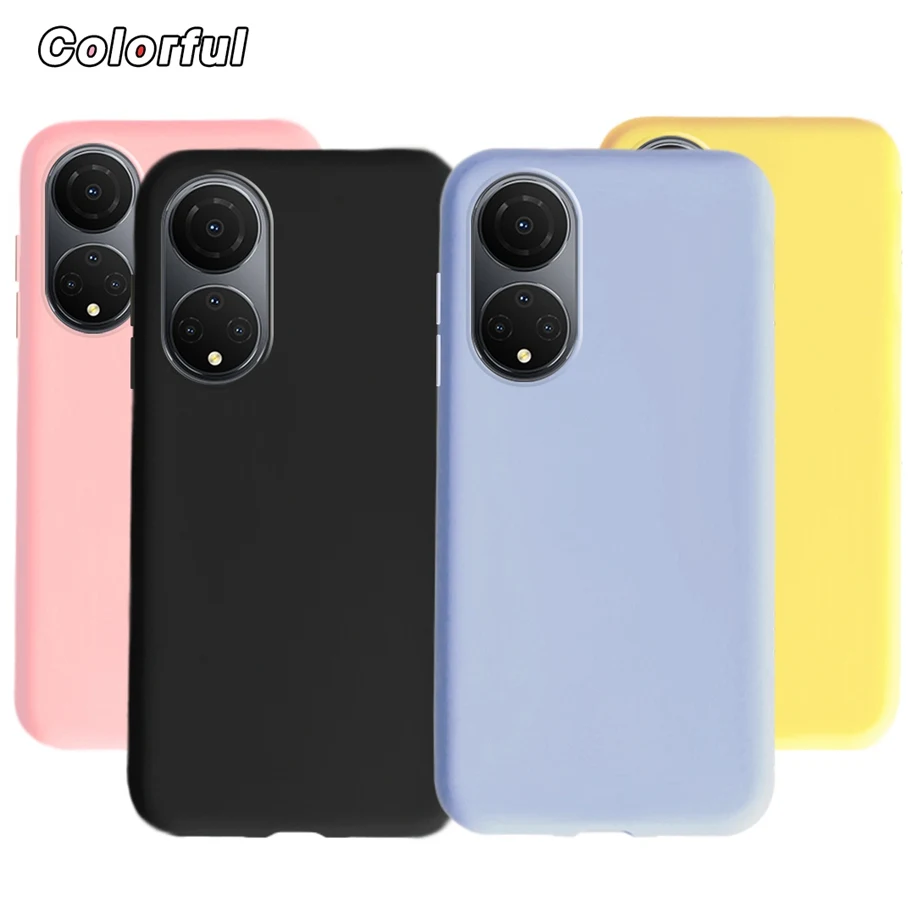 For Honor X7 2022 Case Simple Cute Candy Macaron Color Soft TPU Phone Cases For HonorX7 X 7 CMA-LX2 CMA-LX1 Cover HonorX7 Bumper