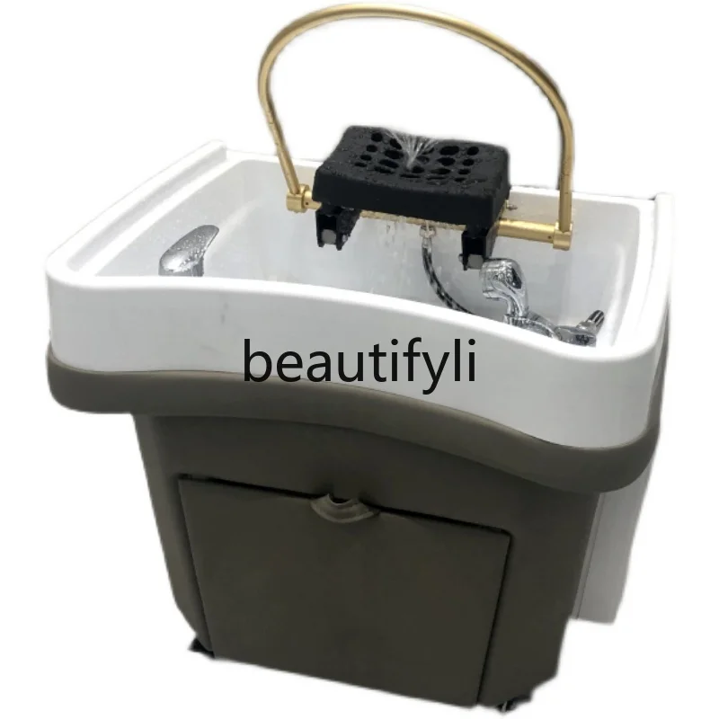 

Separate movable shampoo tray water circulation constant temperature shampoo bed Thai hair therapy