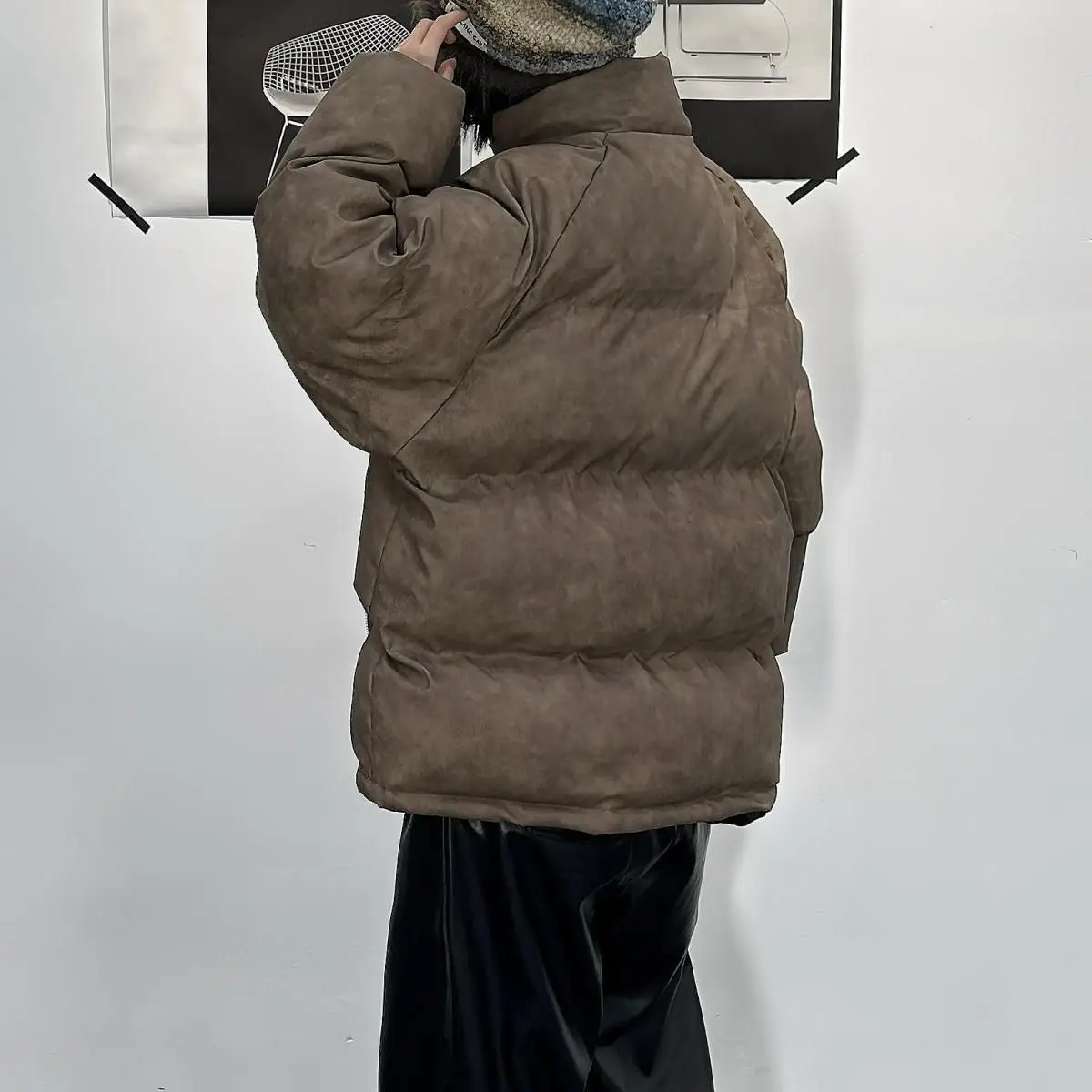 Winter Clothing - High-end Thick PU Leather Multi-purpose Loose and Warm Cotton Coat