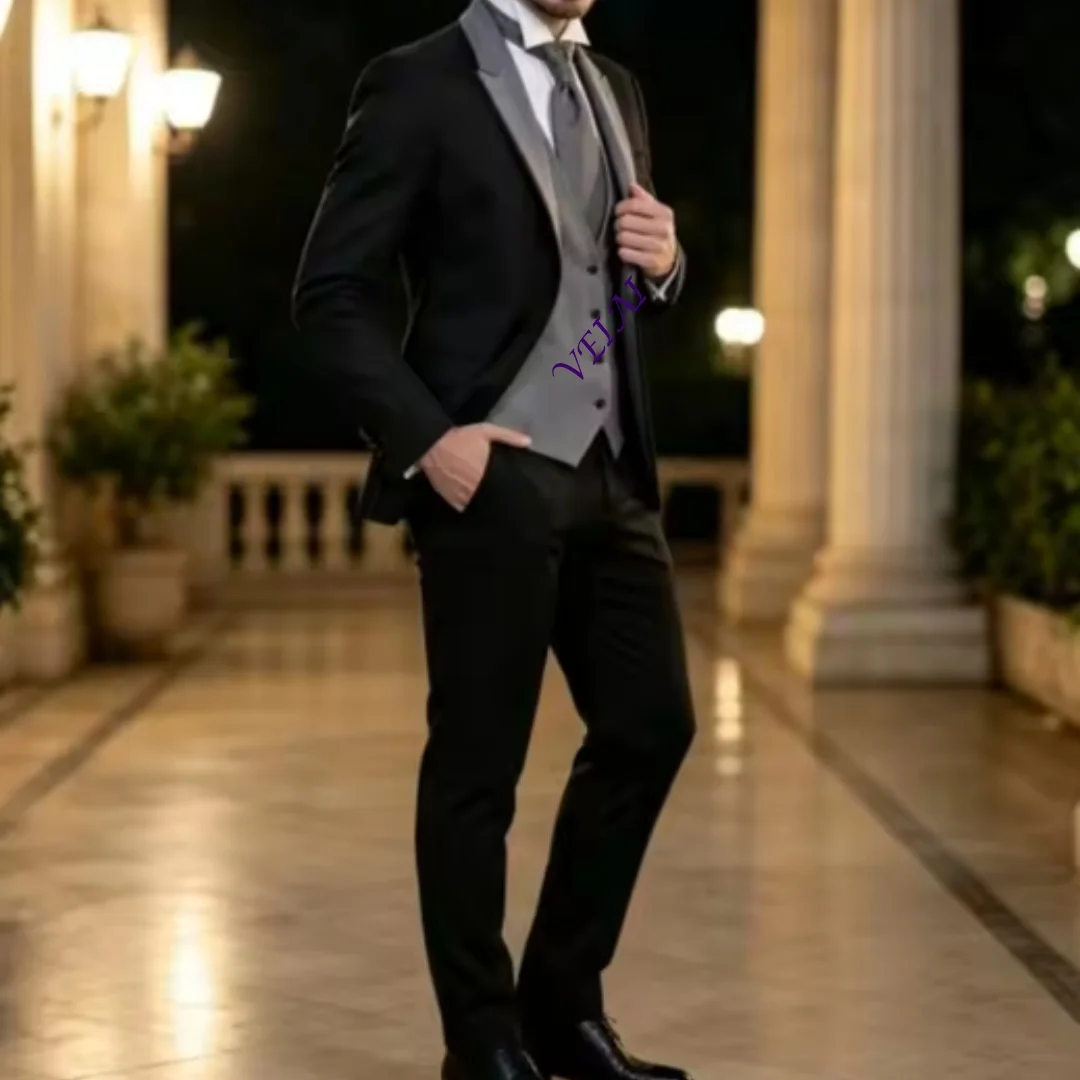 Traje de hombre de dos piezas, color azul celeste claro, diseño clásico y personalizado, corte entallado, doble botonadura, ideal para novios, para bodas y eventos formales, estilo africano.