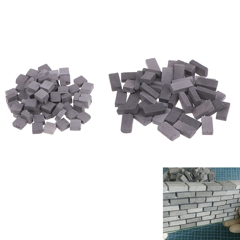 50/70PCS 1:16 simulation brick diy sand table landscape scenery building toy