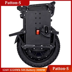 Newest LeaperKim Veteran Patton-S 126V 2220Wh 50S Battery 3000W Motor 18inch Off-road Tire Patton Electric Unicycle