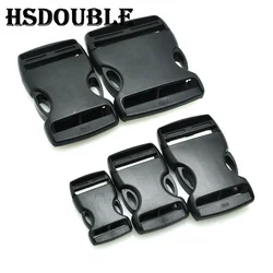 10 Pcs/Pack 20mm 25mm 32mm 38mm 50mm Plastic Buckle black Arched&Inner Detach Buckle For Backpack Straps Outdoor sports backpack