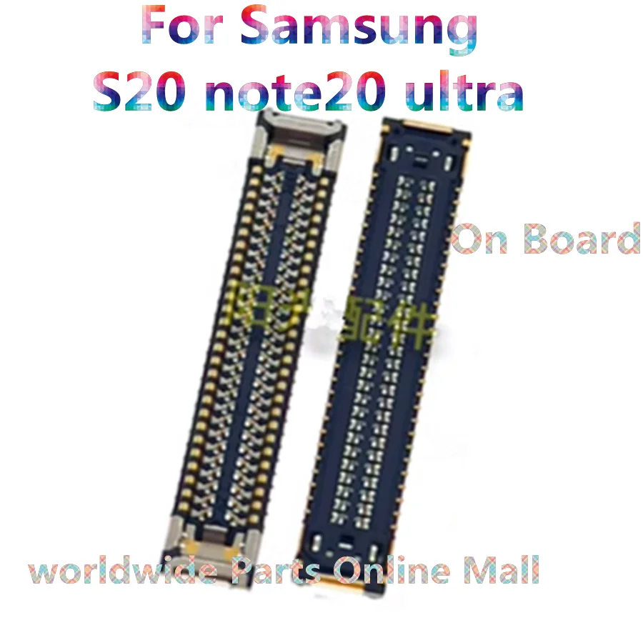 10pcs-100pcs For Samsung S20 note20 ultra rear socket motherboard cable connection buckle connector On Flex 54pin