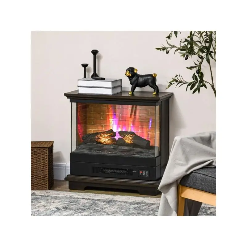 

Электрический камин мощностью 1400 Вт, 26 дюймов — эффективное решение для домашнего отопления, гладкий дизайн, простая установка