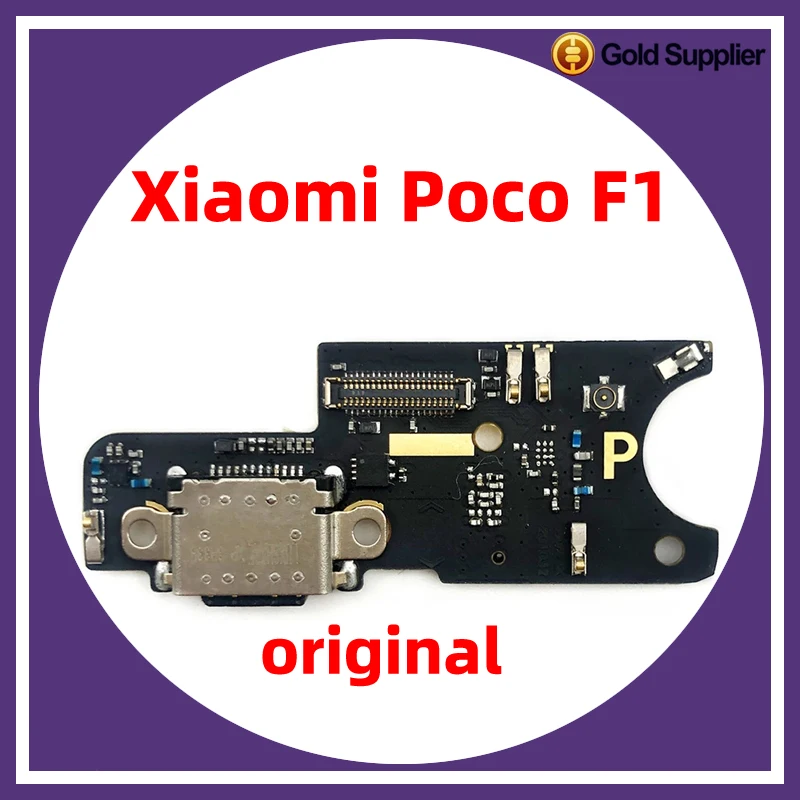 Oryginał dla xiaomi Poco F1 złącze stacji dokującej ładowarka USB Port ładowania Flex Cable wymiana płyty
