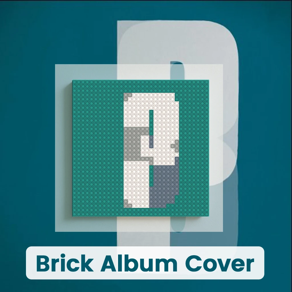 

P-Portishead Trip Hop Group Album Cover Building Blocks Brick Mosaic Painting Creative Wall Art Gift For Music Lovers